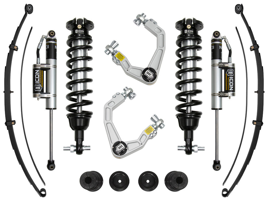 ICON 20-23 Ford Ranger 0-3.5" Lift Stage 6 Susp Sys Billet UCA Steel Knuckle