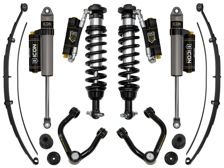ICON 20-23 Ford Ranger 0-3.5" Lift Stage 8 Susp Sys Tubular UCA Steel Knuckle