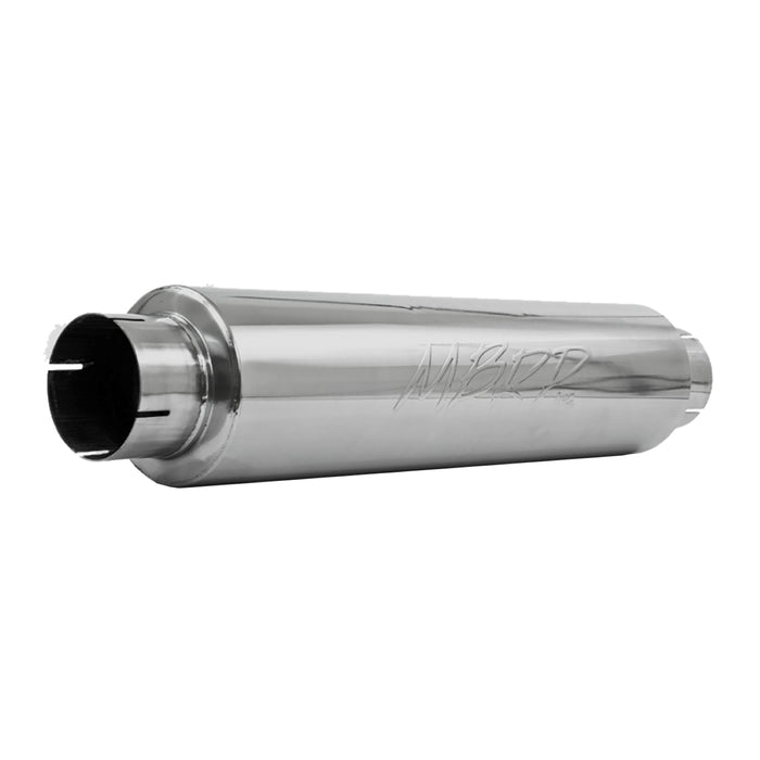 MBRP Exhaust 4in. Inlet/outlet; Quiet Tone Muffler; 24in. Body; 6in. Diameter; 30in. Overall; T409