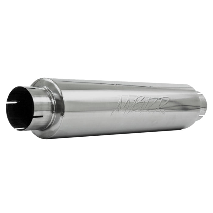 MBRP Exhaust 4in. Inlet/outlet; Quiet Tone Muffler; 24in. Body; 6in. Diameter; 30in. Overall; T304