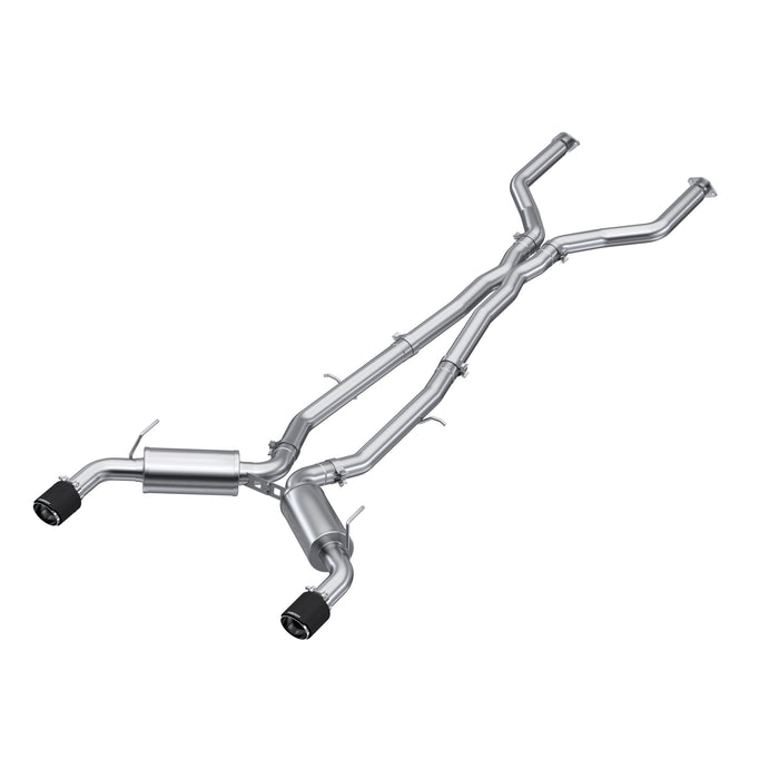 MBRP Exhaust 3" Cat Back Dual Rear T304 With Carbon Fiber Tips