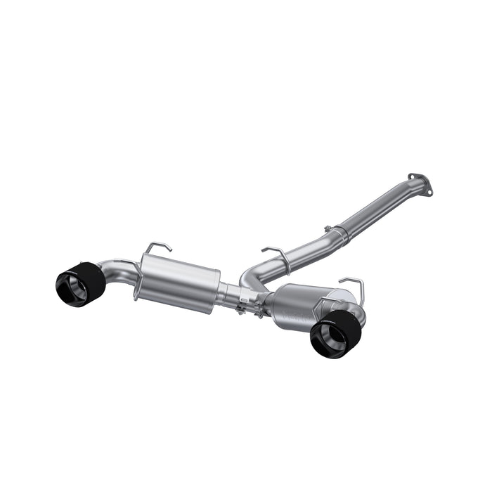 MBRP Exhaust 3in. Cat Back; Dual Split Rear; T304; CF Tip