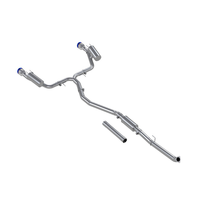 MBRP Exhaust 3in. Cat Back; 2.5in Dual Split Rear; T304; BE