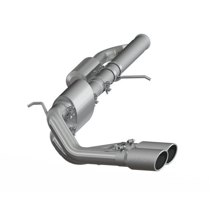 MBRP Exhaust 3in. Cat Back; Pre-Axle Dual Outlet; T409