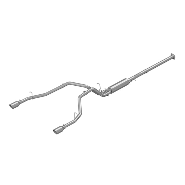 MBRP Exhaust 3in. Cat Back 2.5in Dual Split Rear Exit; AL