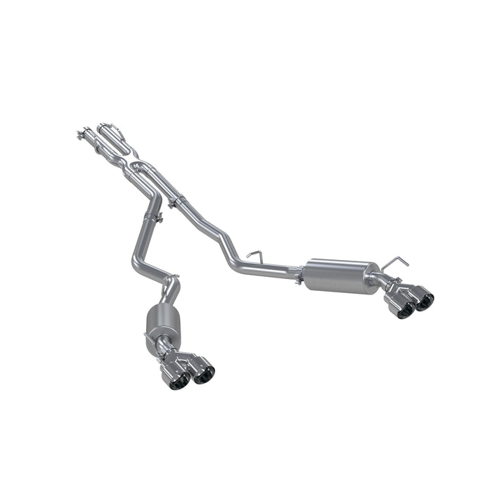 MBRP Exhaust 2.5in. Cat Back; Dual Rear; Quad Tips