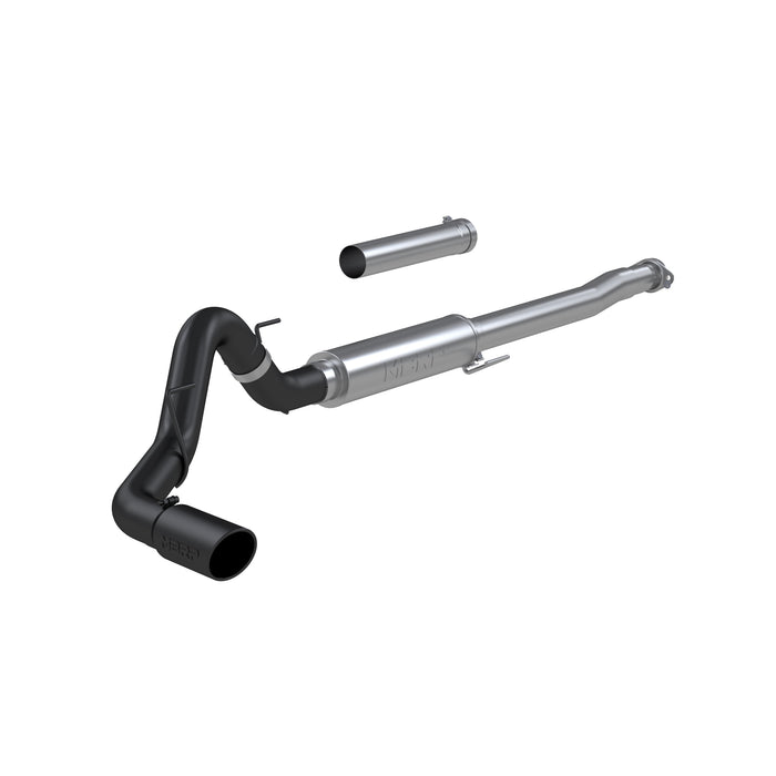 MBRP Exhaust 4in. Cat Back; Single; BLK