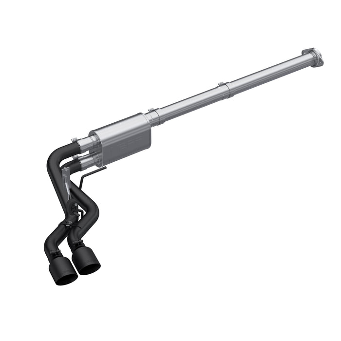 MBRP Exhaust 3in. Cat-Back; 2.5in Pre-Axle; BLK