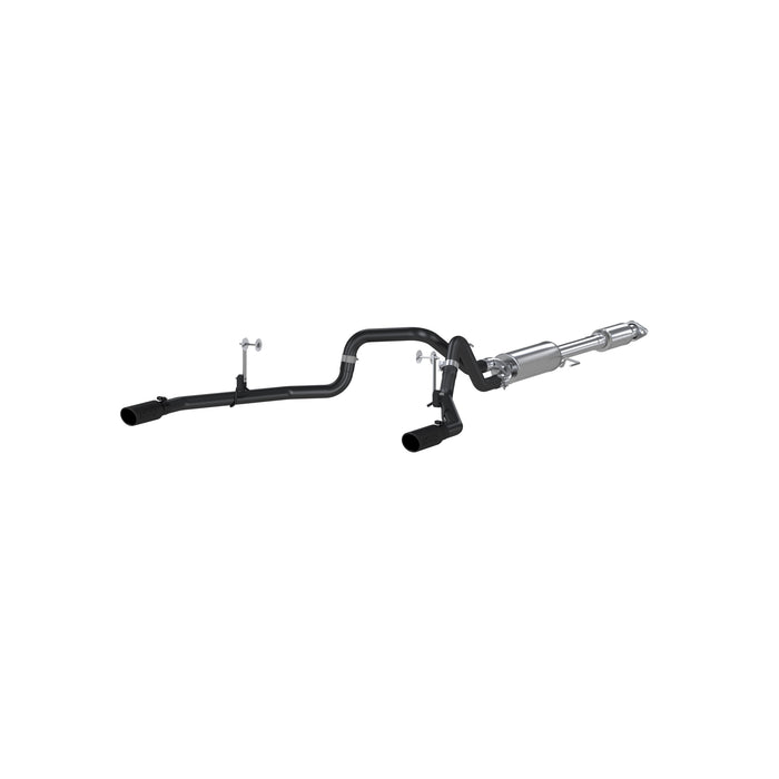 MBRP Exhaust 2 1/2in. Cat Back; Dual Rear; Black