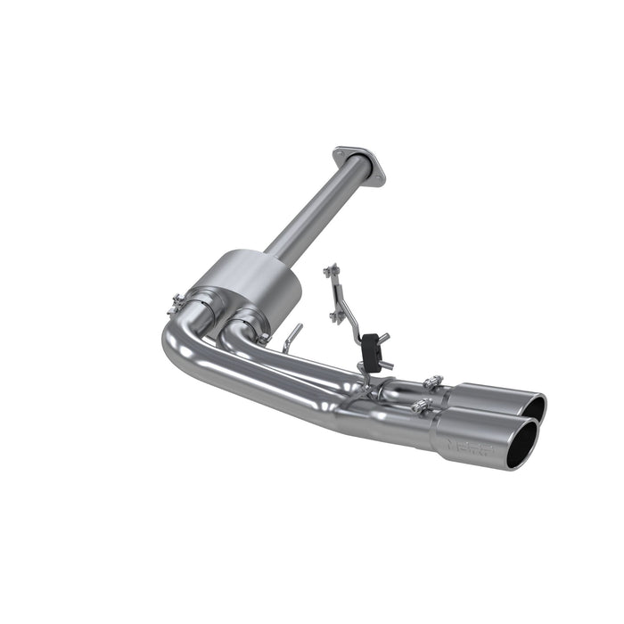 MBRP Exhaust 3in. Cat Back; Single Side Dual Outlet In Front Of Rear Wheel; AL; Race Version