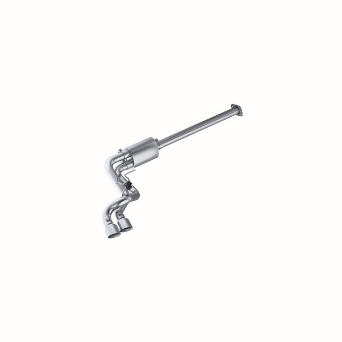 MBRP Exhaust 3in. Cat Back; Pre-Axle Dual Outlet; AL