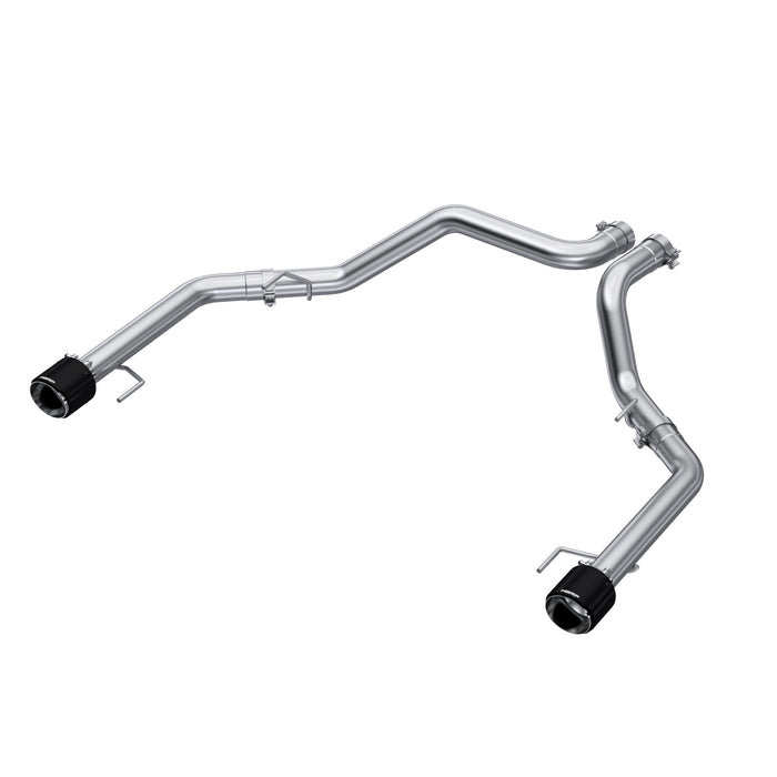 MBRP Exhaust 3in. Axle-Back; Dual Rear Exit; T304; CF Tips
