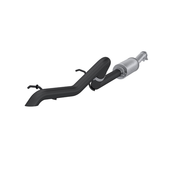 MBRP Exhaust 2 1/2in. Off-Road Tail Pipe; Muffler Before Axle; Black Coated