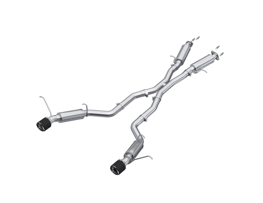 MBRP Exhaust 3in. Cat Back; Dual Rear Exit; T304 With Carbon Fiber Tips