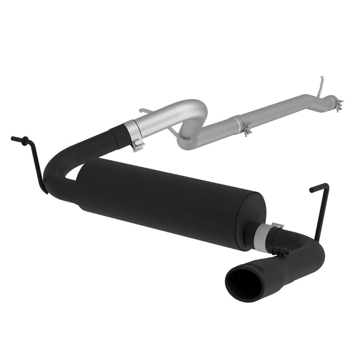 MBRP Exhaust 2 1/2in. Cat Back; Single Rear Exit; Black Coated