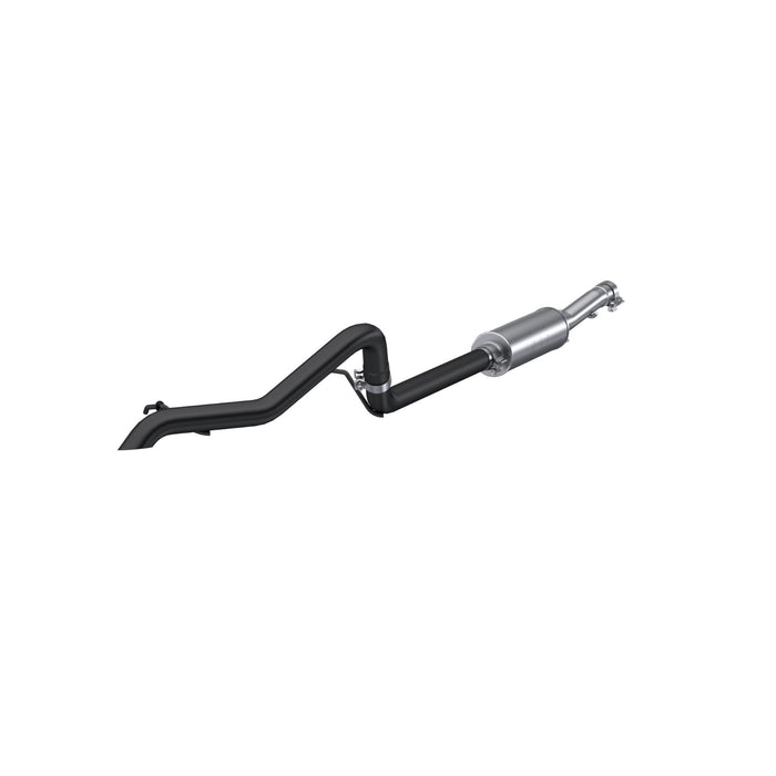 MBRP Exhaust 2 1/2in. Cat Back; Off-Road Tail Pipe; Muffler Before Axle; Black Coated