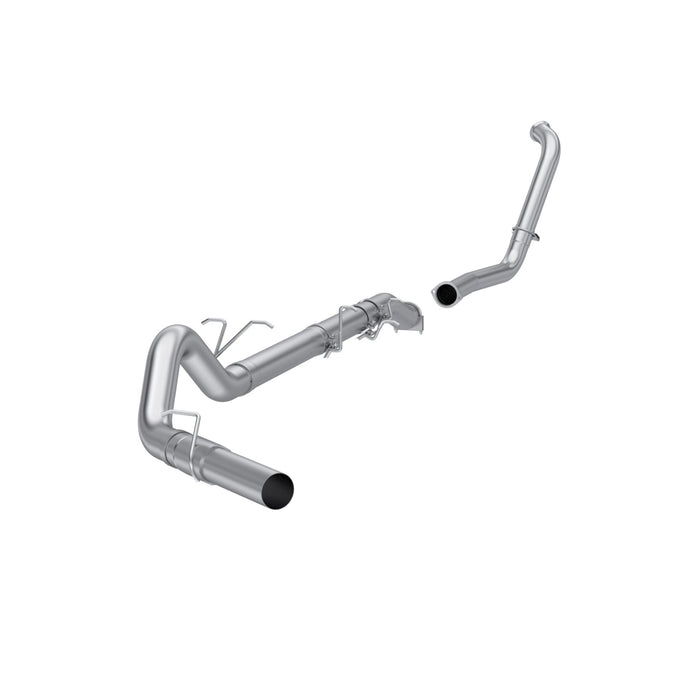 MBRP Exhaust 4in. Turbo Back; Single Side (Stock Cat); No Muffler