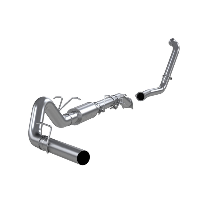 MBRP Exhaust 4in. Turbo Back; Single Side (Stock Cat)