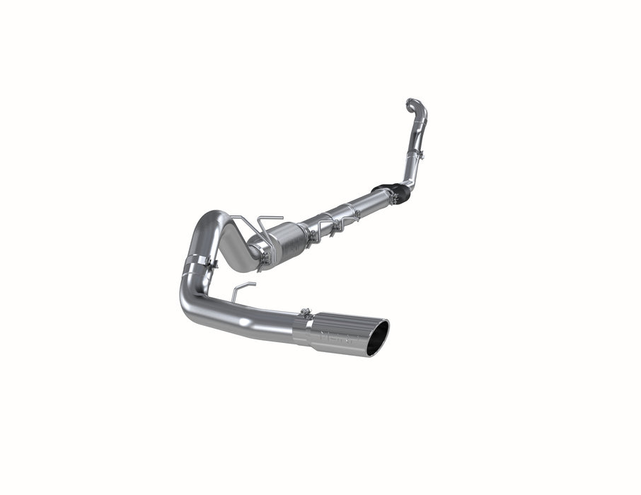 MBRP Exhaust 4in. Turbo Back; Single Side Exit; (Aluminized 3in. Downpipe); T409