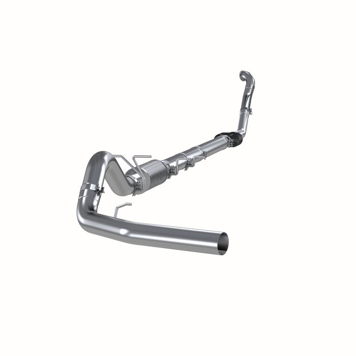 MBRP Exhaust 4in. Turbo Back; Single Side Off-Road (Aluminized Downpipe)