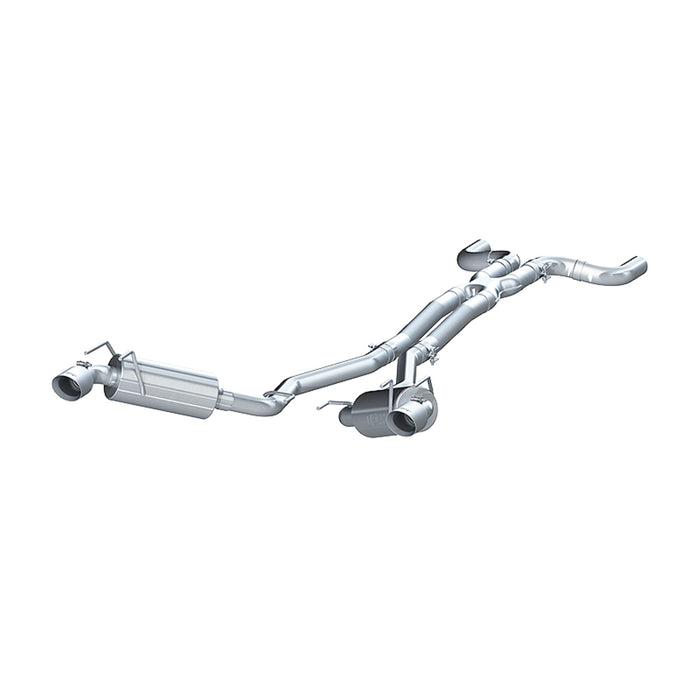 MBRP Exhaust 2 1/2in. Dual Cat Back; Round Tips; T409