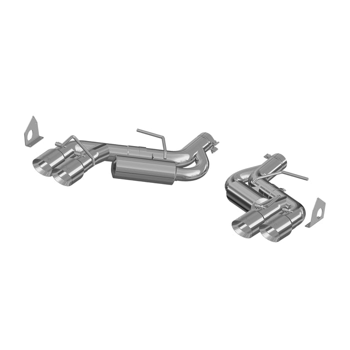 MBRP Exhaust 3in. Dual Axle Back; Quad Tips; T409