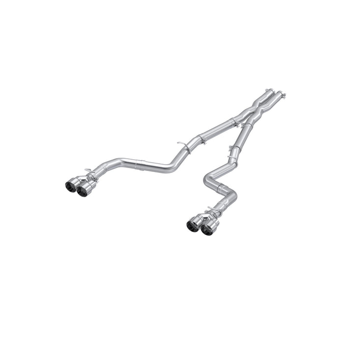 MBRP Exhaust 3in. Cat Back; Dual Rear; Quad Tips