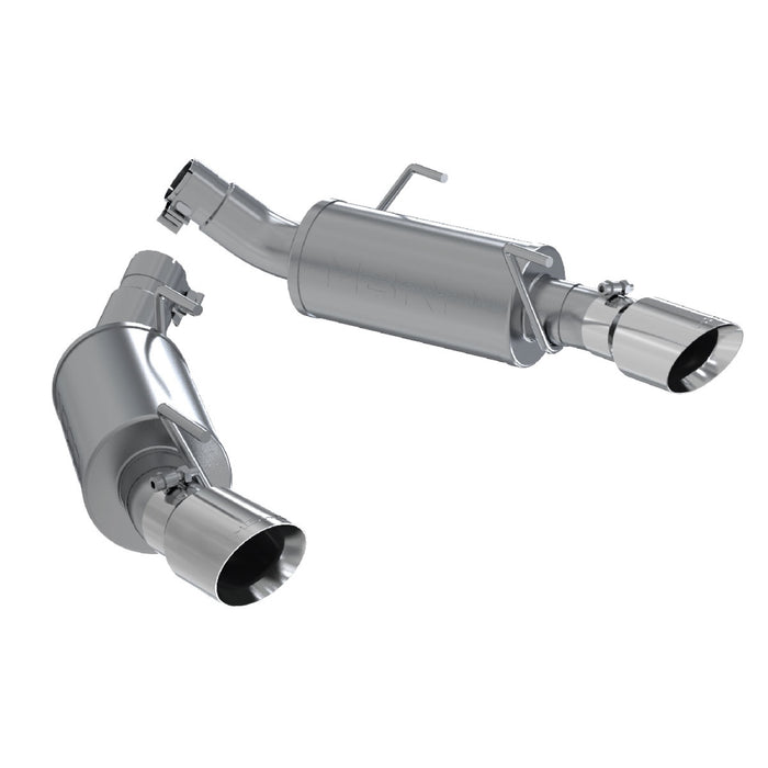 MBRP Exhaust 2 1/2in. Dual Mufflers Axle Back; Split Rear; T304