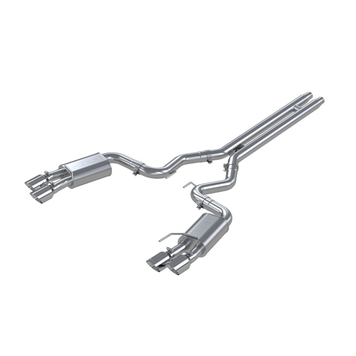 MBRP Exhaust 3in. Cat Back; With Quad 4in. Dual Wall Tips; Street Version; T304