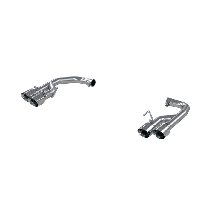 MBRP Exhaust 2.5in. Axle Back; With Quad 4in. Dual Wall Tips; Non Active Exhaust; T304