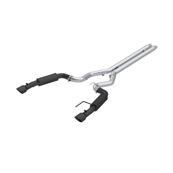 MBRP Exhaust 3in. Cat Back; Dual Split Rear; Race Version; 4.5in. Tips; Black Coated