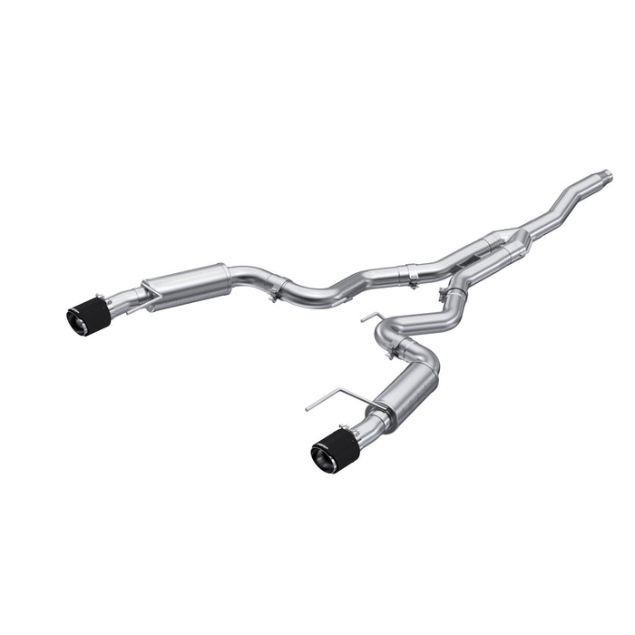 MBRP Exhaust 3in. Cat Back; Dual Split Rear; Race Version; 4.5in. CF Tips; T304