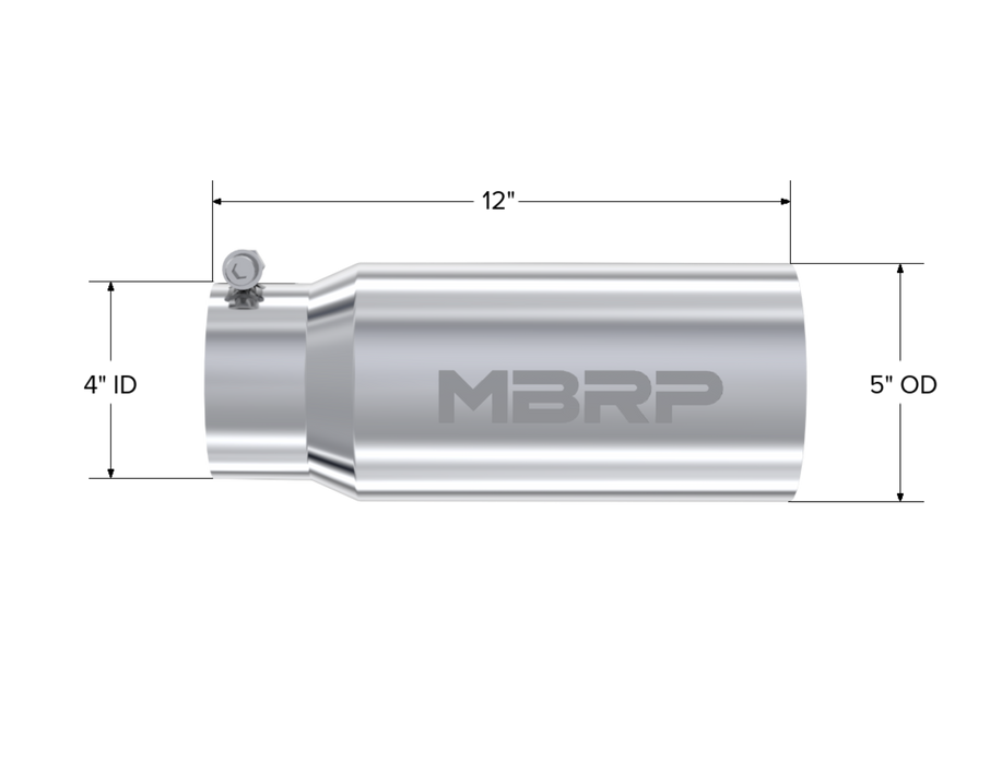 MBRP Exhaust 5" Dual Wall Straight Armor Pro Tip