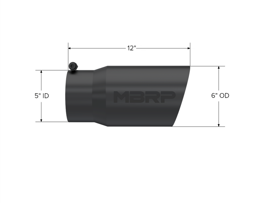 MBRP Exhaust 6" Armor BLK Tip