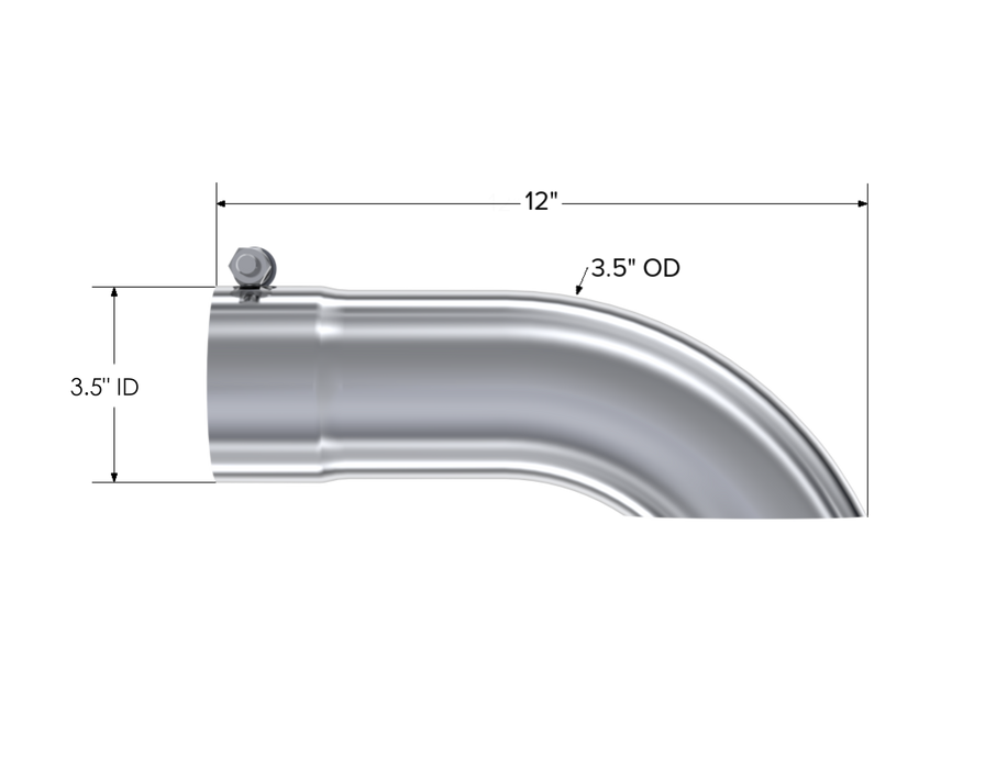 MBRP Exhaust 3.5" OD Single Wall Turn Down Tip