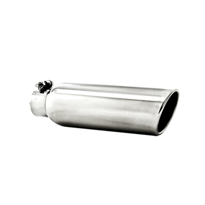 MBRP Exhaust 3.5in. OD; 2.25in. Inlet; 12in. In Length; Angled Cut Rolled End; Clampless-no Weld; T304