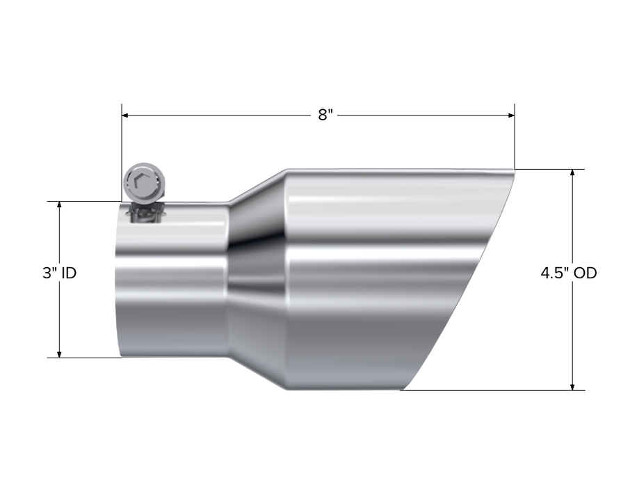 UNIVERSAL 4.5" MBRP Armor Pro  TAIL PIPE EXHAUST TIP