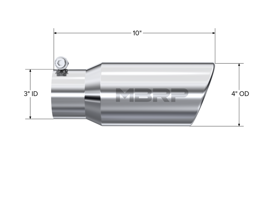 MBRP Exhaust 4" OD Angle Rolled End Tip