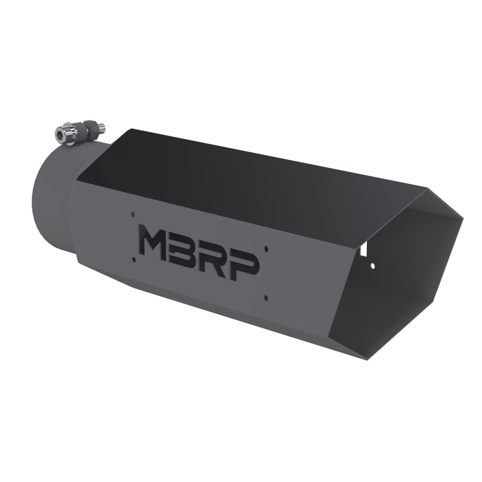 MBRP Exhaust Black Coated Hexagon Tip