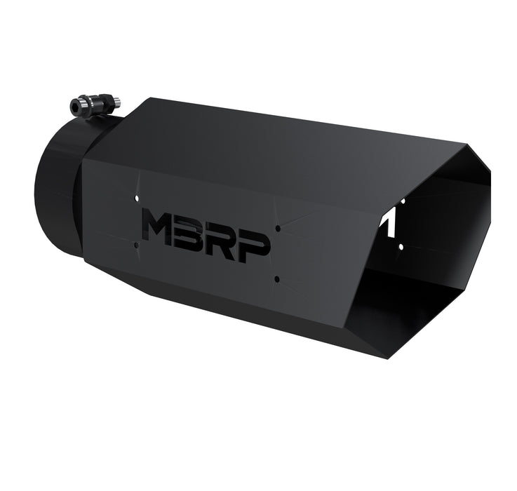 MBRP Exhaust Black Coated Hexagon Tip