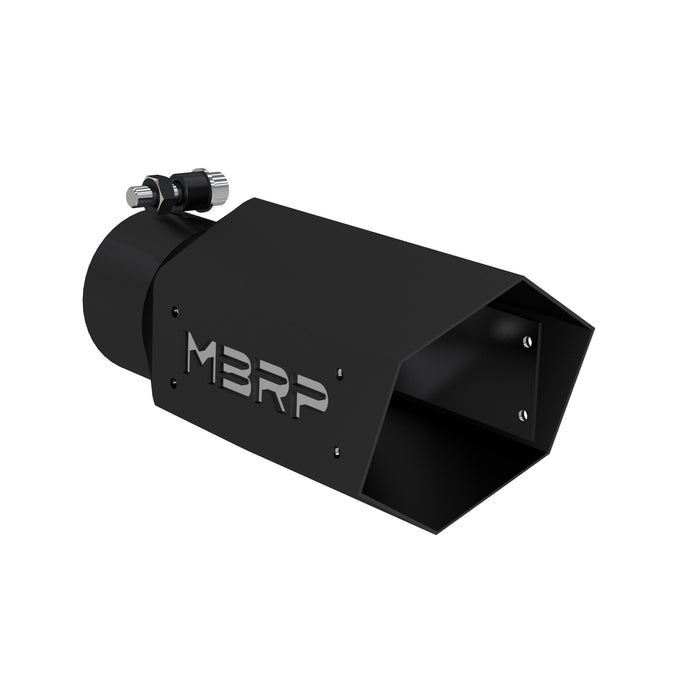 MBRP Exhaust Black Coated Hexagon Tip