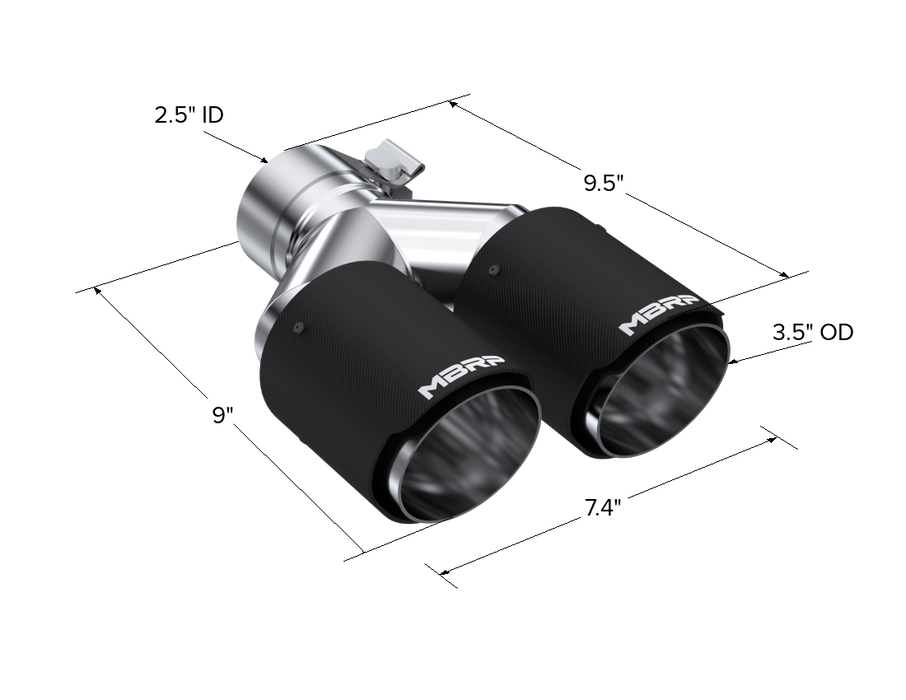 MBRP Armor Pro Exhaust Carbon Fiber Tip