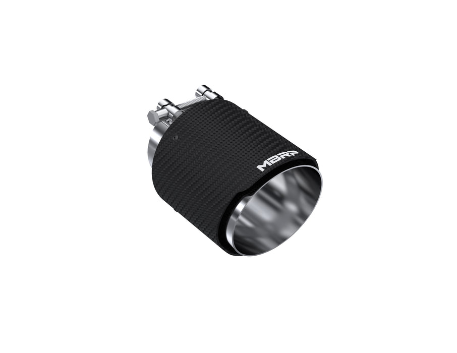 MBRP Exhaust Tip; 4.5in OD Out; 3in ID; 6.13in Length; Dual Wall; Carbon Fiber