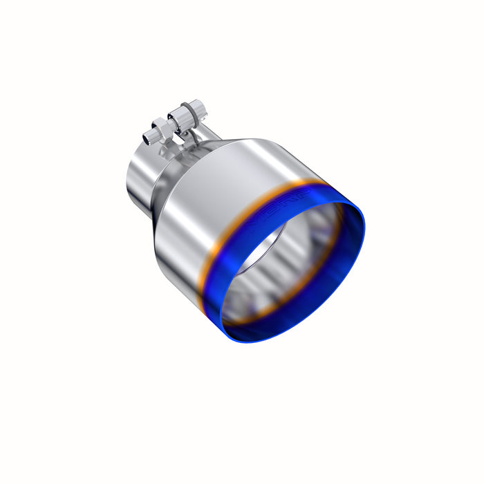 MBRP Exhaust Tip; 5in OD Out; 3in ID; 6.5in Length; Angle Cut; Single Wall; T304 BE