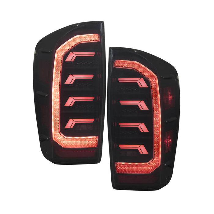 Form Lighting - 2016-2023 Toyota Tacoma LED Tail Lights Smoke (pair)