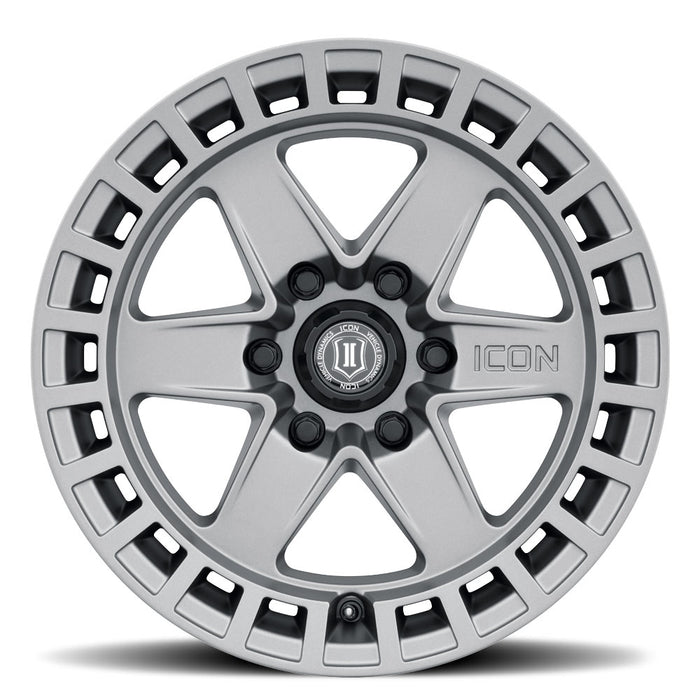 ICON ALLOYS RAIDER TITANIUM - 17 X 8.5 / 6 X 135 / 6 MM / 5" BS