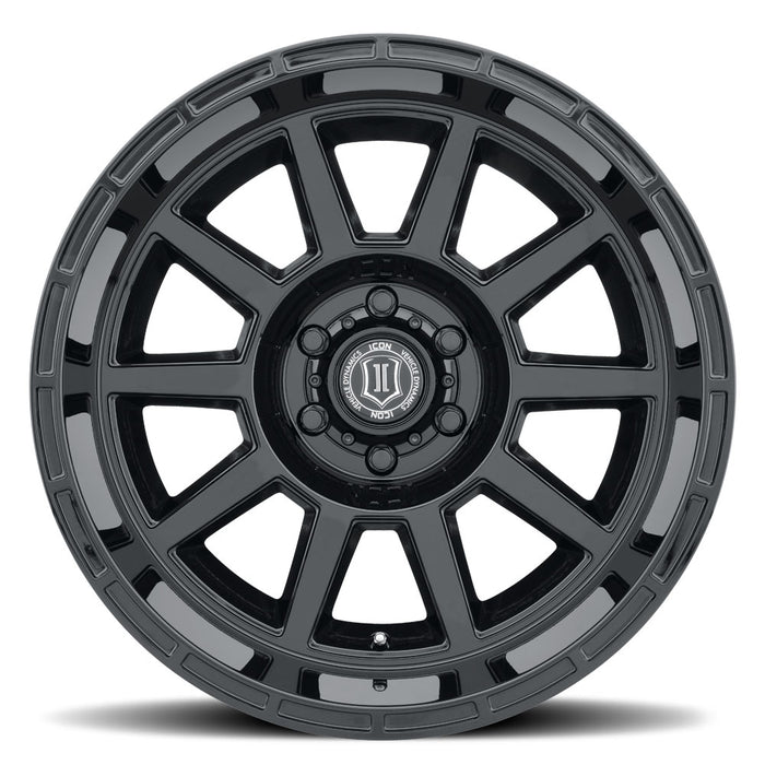 ICON ALLOYS RECOIL GLS BLK - 20 X 10 / 5 X 5 / -24 MM / 4.5" BS