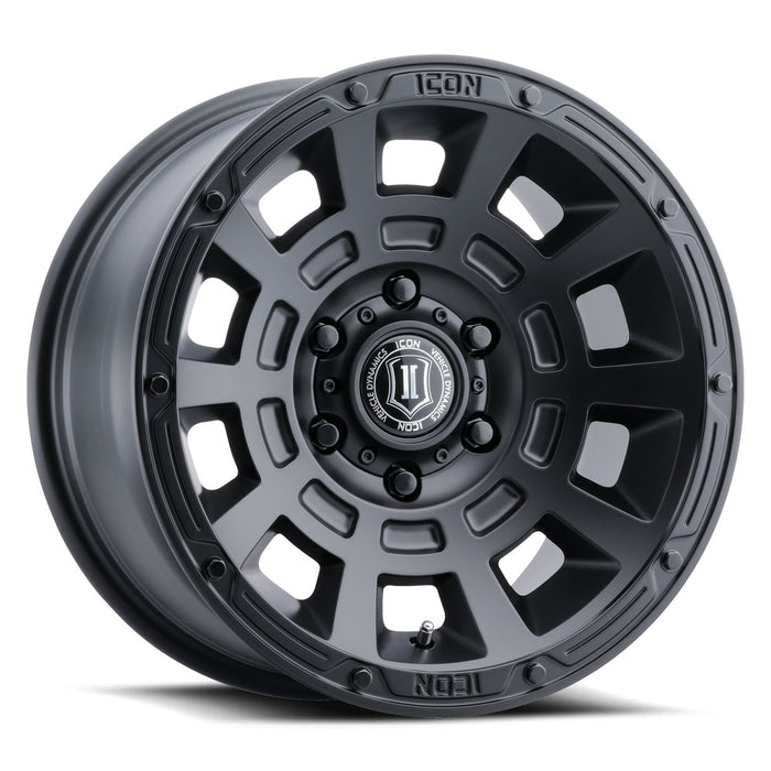 ICON ALLOYS THRUST SAT BLK - 17 X 8.5 / 6 X 120 / 0 MM / 4.75" BS