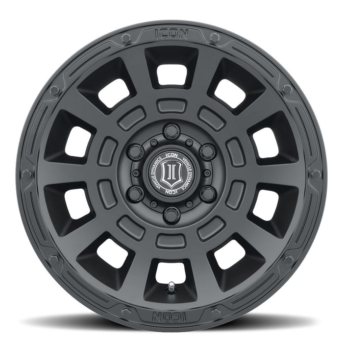 ICON ALLOYS THRUST SAT BLK - 17 X 8.5 / 5 X 5 / -6 MM / 4.5" BS