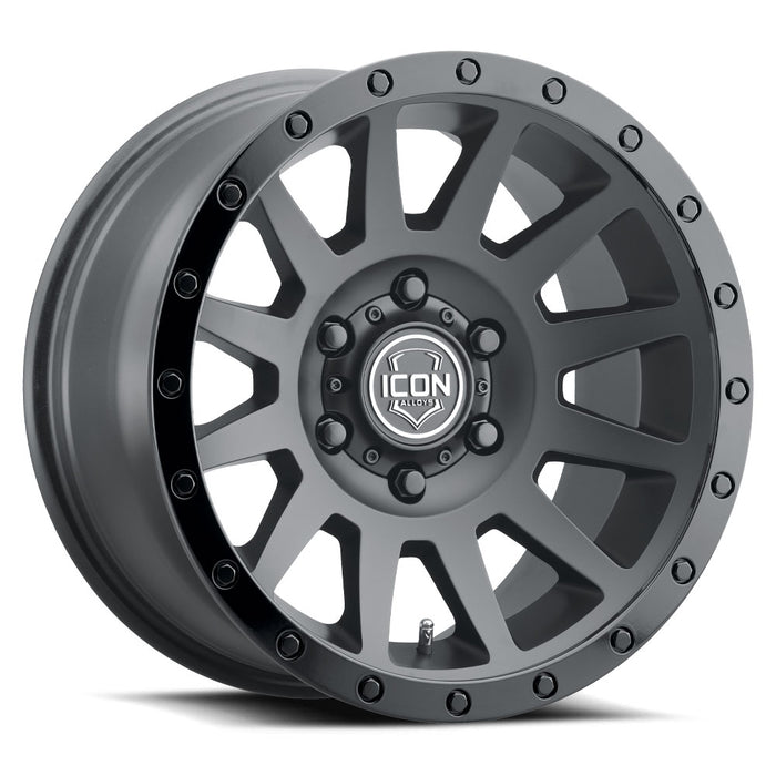 ICON Alloys Compression Double Black 17 X 8.5 / 5 X 150 25mm Offset 5.75" BS